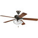 AirPro 52 inch Antique Bronze with Medium Cherry/Classic Walnut Blades Ceiling Fan